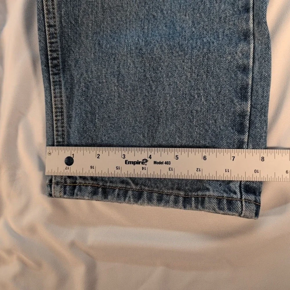 Levis 505 Regular Fit Straight Leg Jeans Mens 38x34 Medium Wash Blue Denim